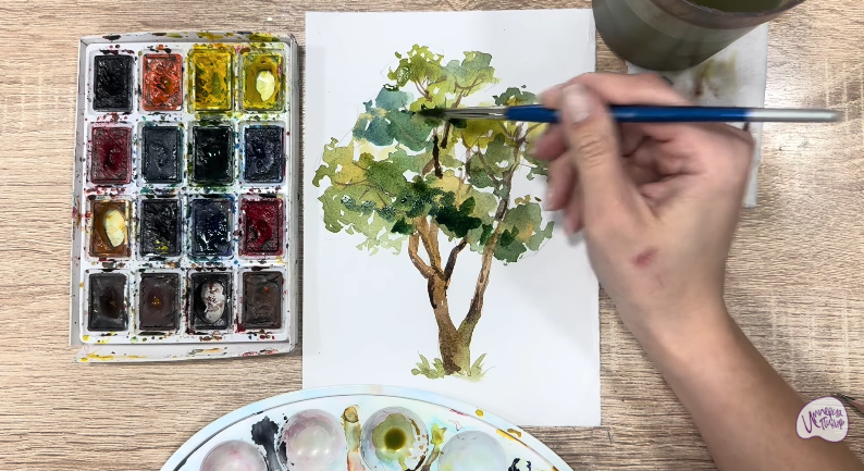 Рисуем Бархат амурский