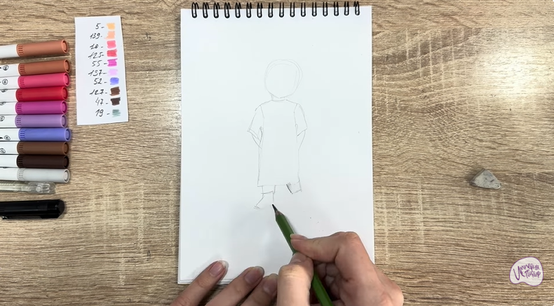 Рисуем Бу из «Корпорации монстров»