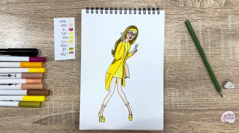 Рисуем Хани Лемон из "Город героев"