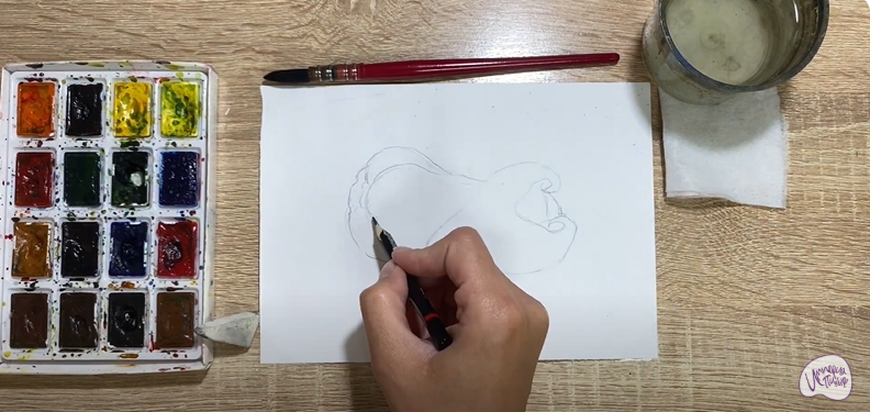 Рисуем Яванское яблоко