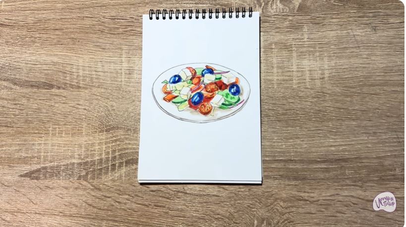 Рисуем Салат " Греческий" Рисуем Салат " Греческий"
