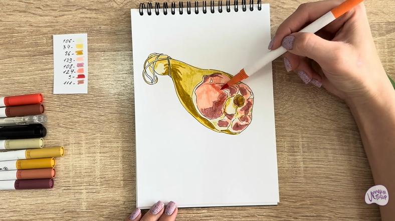 Рисуем Окорок