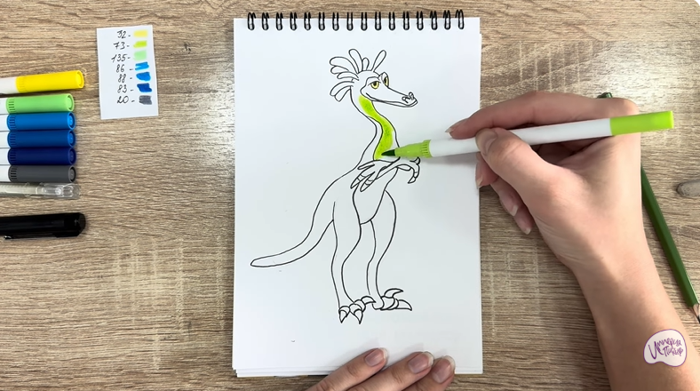 Рисуем Веган из «Доктор Динозавров»