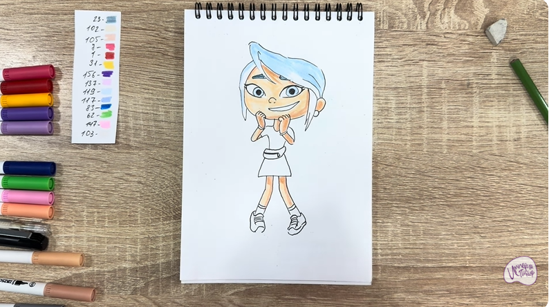 Рисуем Ксю из «Живой гараж»