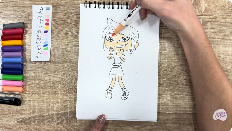 Рисуем Ксю из «Живой гараж»