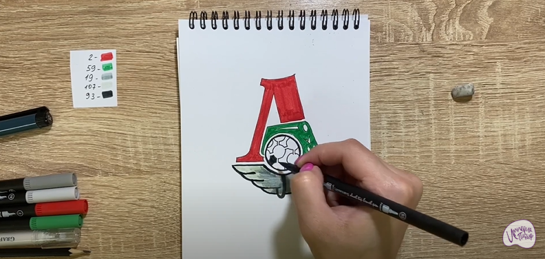 Рисуем Логотип ФК "Локомотив"