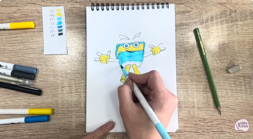 Рисуем Мозг из "Живой гараж"