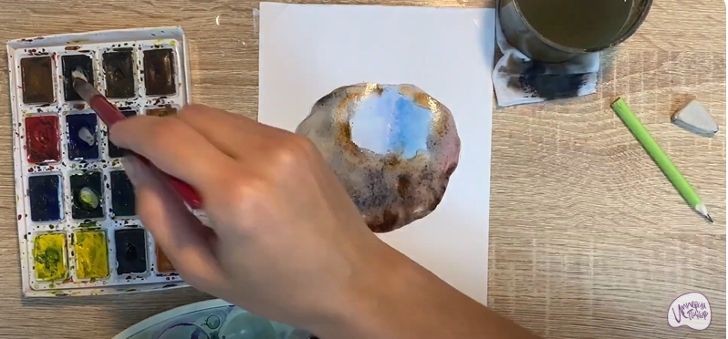 Рисуем Саркосома шаровидная