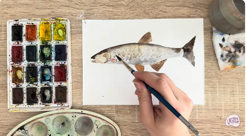 Рисуем Голавль