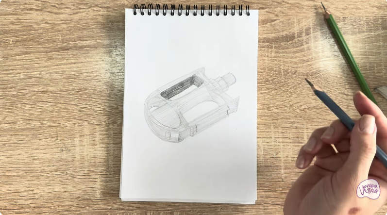 Рисуем Педаль велосипеда