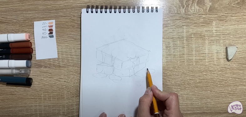 Рисуем Шоколадный брауни