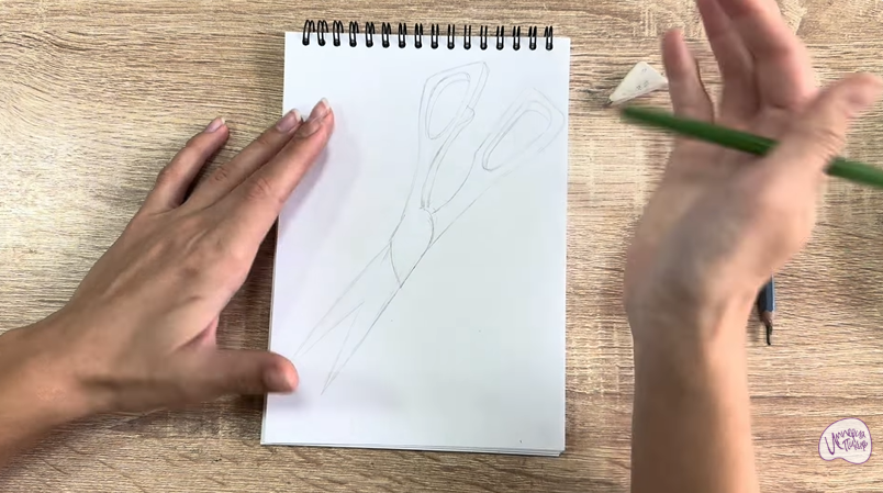 Рисуем Кухонные ножницы Рисуем Кухонные ножницы