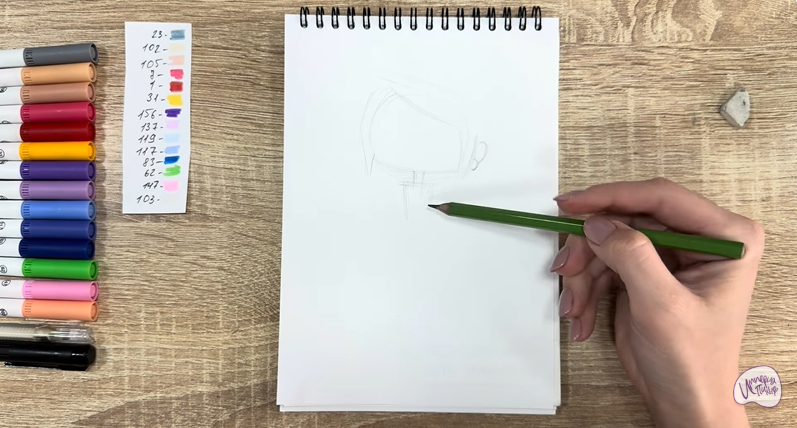 Рисуем Ксю из «Живой гараж»