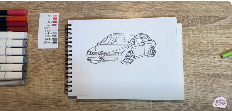 Рисуем Alfa Romeo