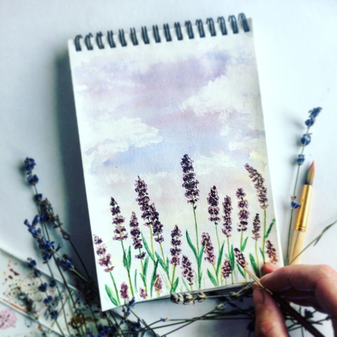 Рисуем Скетчбук для акварели