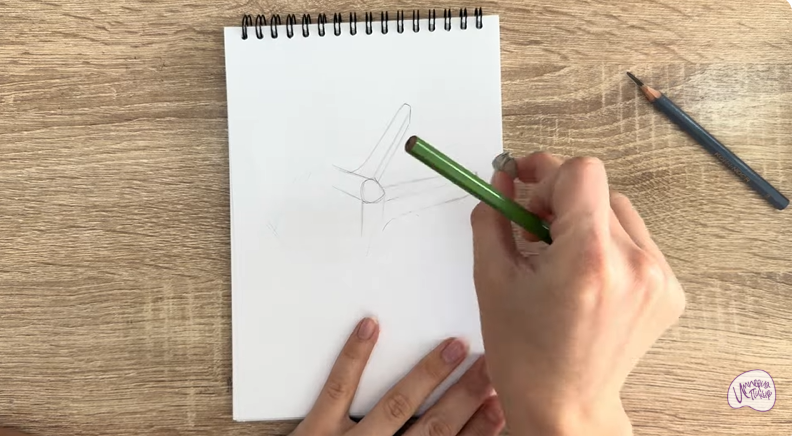 Рисуем Пластиковый зажим