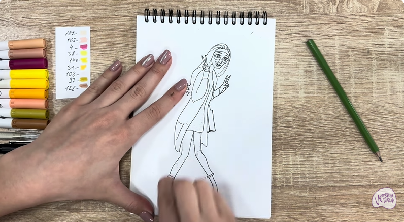 Рисуем Хани Лемон из "Город героев"