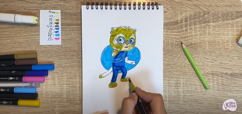Рисуем Бао из "Супер Мяу"