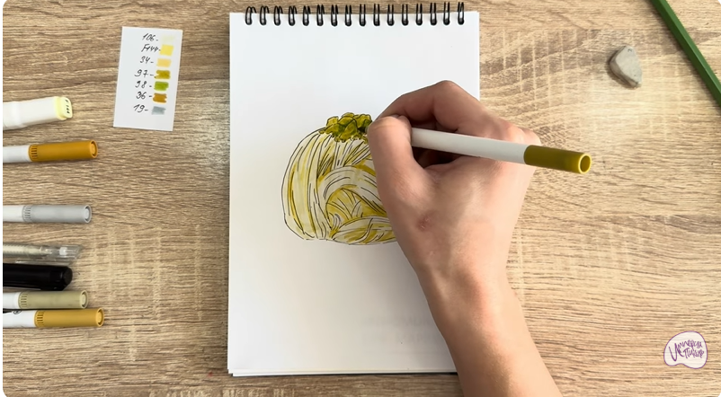 Рисуем Пишмание с фисташками