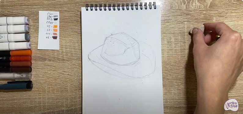 Рисуем Шляпа шерифа