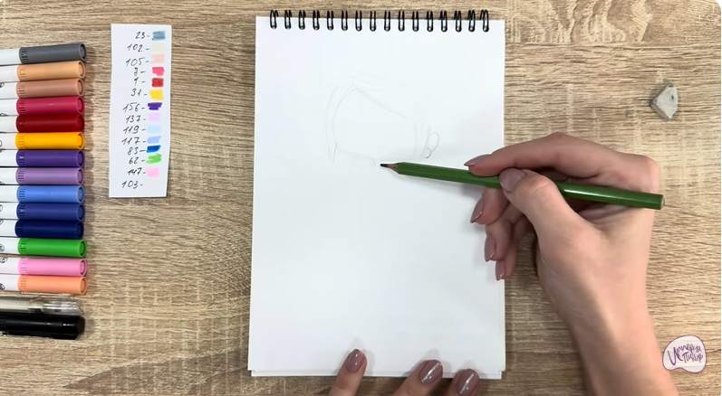 Рисуем Ксю из «Живой гараж»