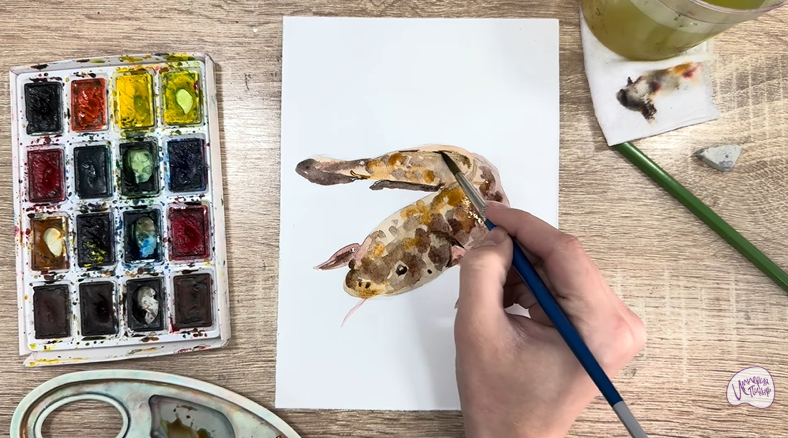 Рисуем Налим