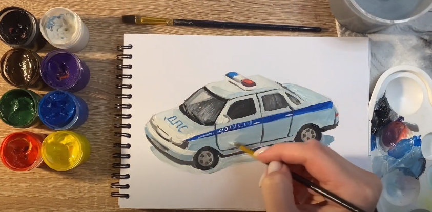 Рисуем Машина ДПС
