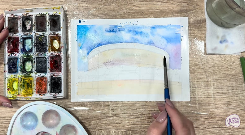 Рисуем Стадион Краснодар