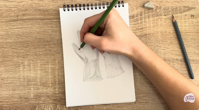 Рисуем Резиновые перчатки