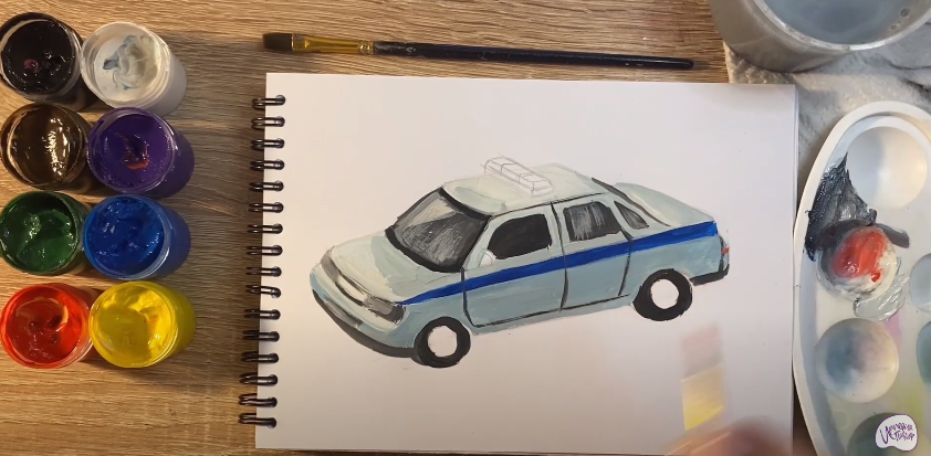Рисуем Машина ДПС