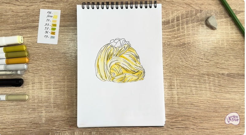 Рисуем Пишмание с фисташками