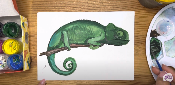 Рисуем Хамелеон