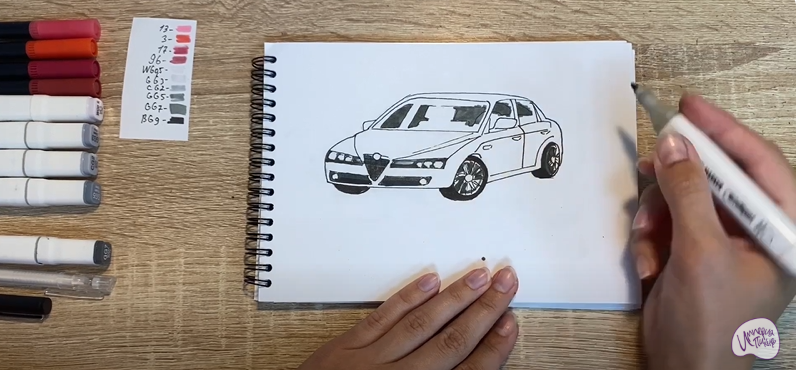 Рисуем Alfa Romeo