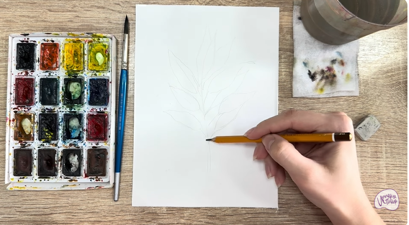 Рисуем Лавровый лист