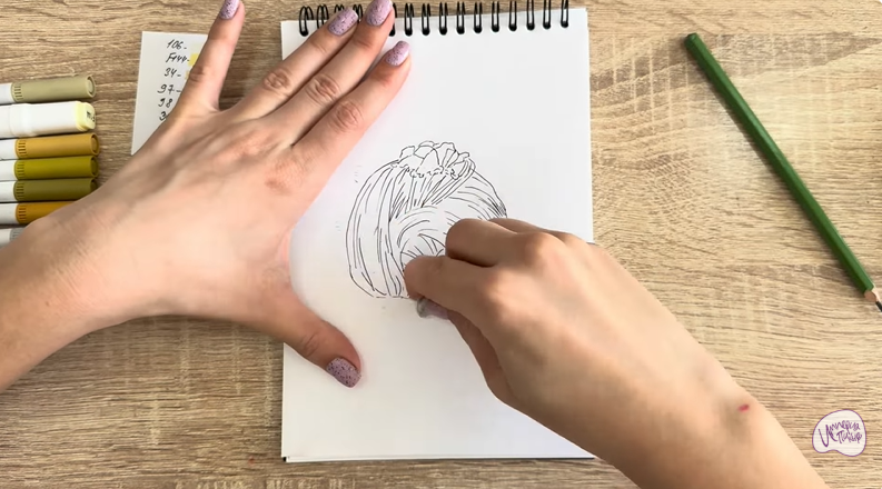 Рисуем Пишмание с фисташками