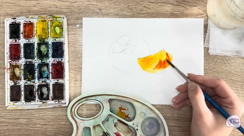 Рисуем Хурма