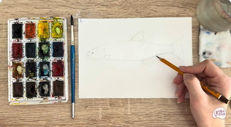 Рисуем Голавль