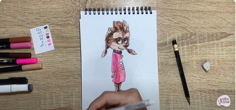 Рисуем Винни из "Монстры на каникулах"