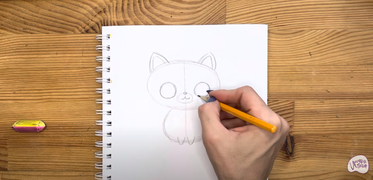 Рисуем Кавайный котик