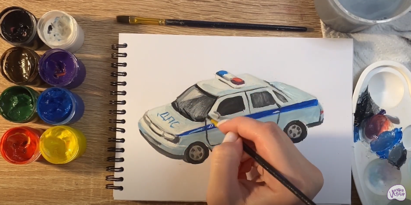 Рисуем Машина ДПС