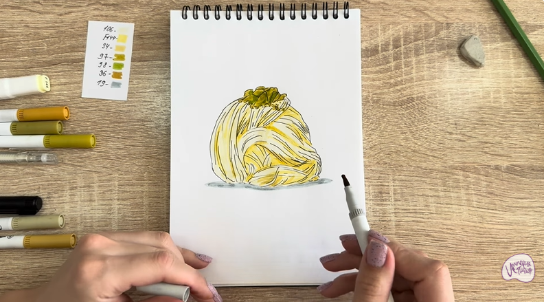 Рисуем Пишмание с фисташками