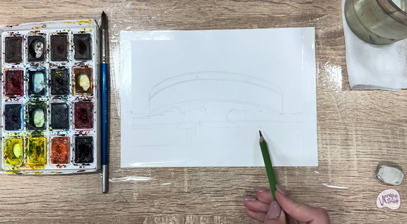 Рисуем Стадион Краснодар