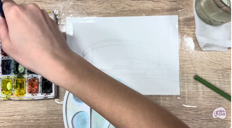 Рисуем Стадион Краснодар