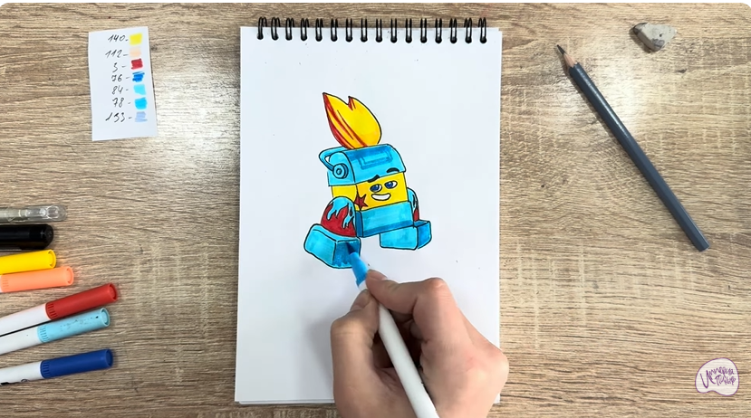 Рисуем Диз из "Живой гараж"