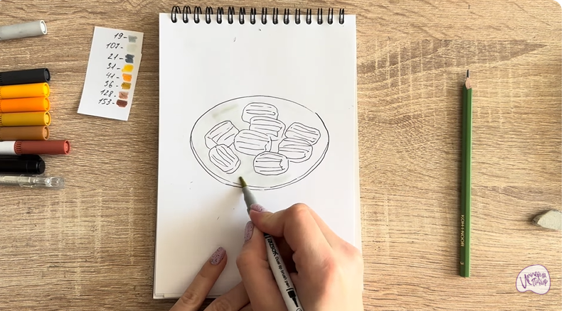 Рисуем Десерт "Тулумба"