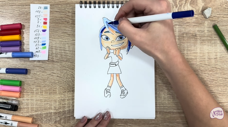 Рисуем Ксю из «Живой гараж»