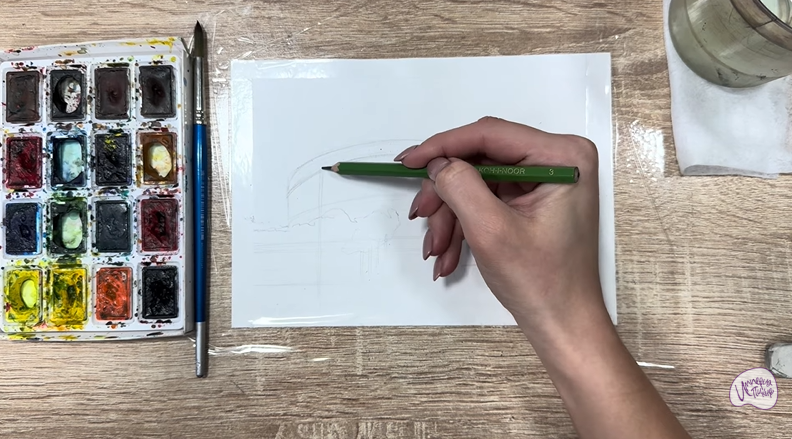 Рисуем Стадион Краснодар