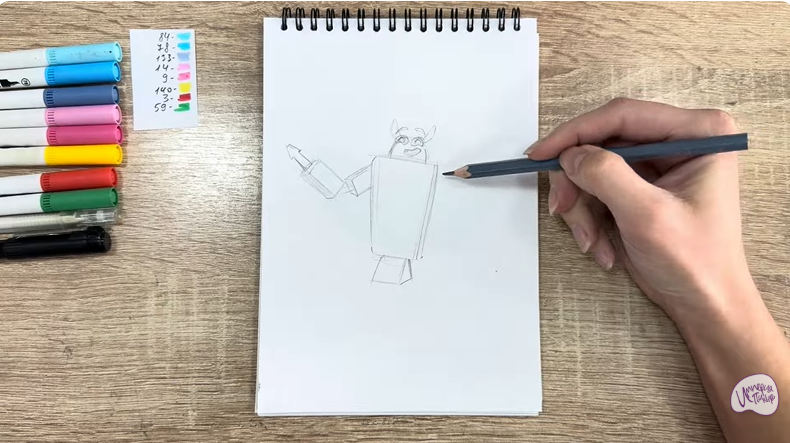 Рисуем Рем из "Живой гараж"