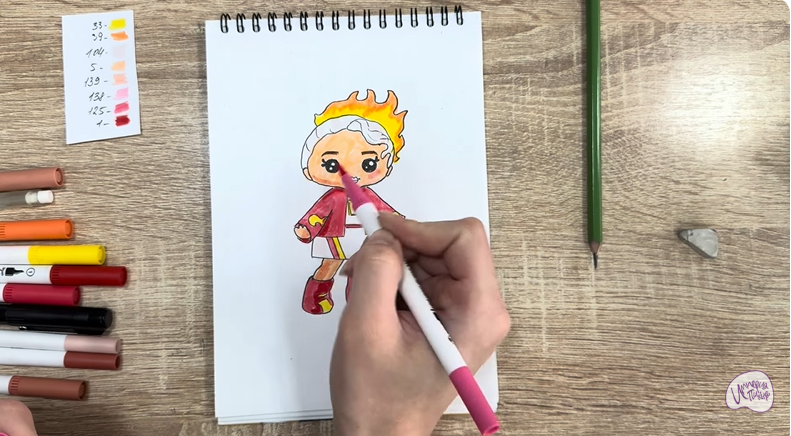 Рисуем Эмбер Синнамон