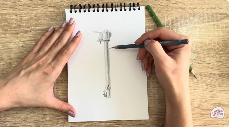 Рисуем Колонка водоразборная